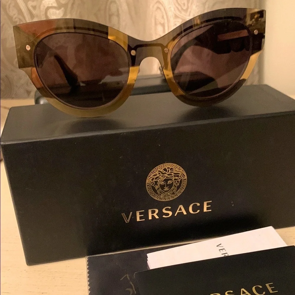 Versace Women's Brown Sunglasses